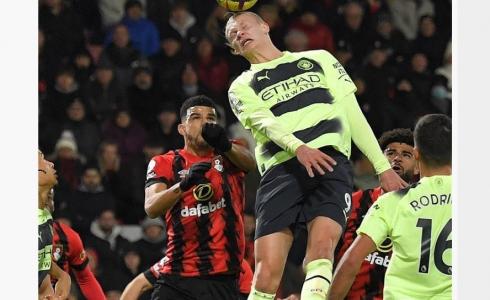 من مباراة السيتي وبورنموث