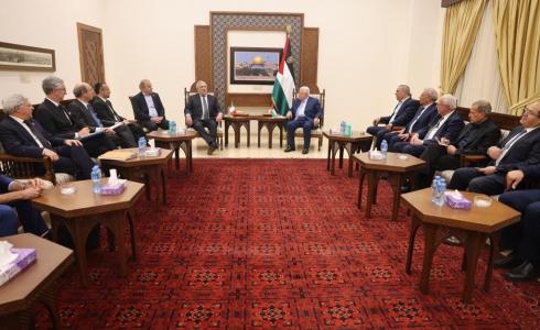 لقاء الرئيس عباس مع وزير الخارجية الإيطالي
