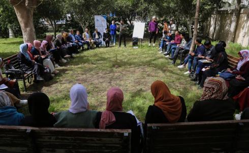 مبادرة "المخيم الإعلامي الحقوقي الطلابي الأول" في جامعة غزة وبرعاية بيت الصحافة