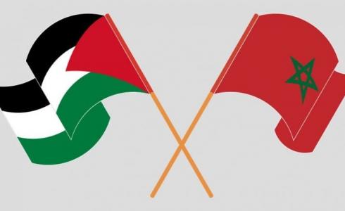 علم فلسطين والمغرب