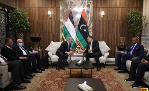 من زيارة الوفد الليبي إلى فلسطين - أرشيف