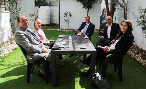 جانب من استقبال بيت الصحافة السفير الهولندي والوفد الدبلوماسي المرافق له