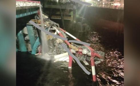 انهيار رافعة في عسقلان