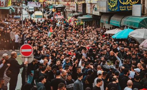 تشييع جثمان الشهيد أمير أبو خديجة في طولكرم