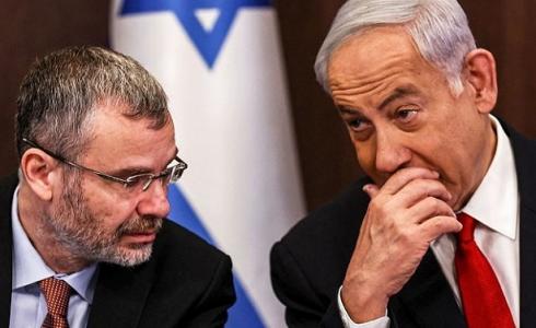 نتنياهو وليفين بداية الشهر الحالي