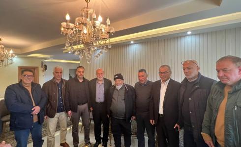 وفد من حركة فتح بغزة يزور اللواء فؤاد الشوبكي