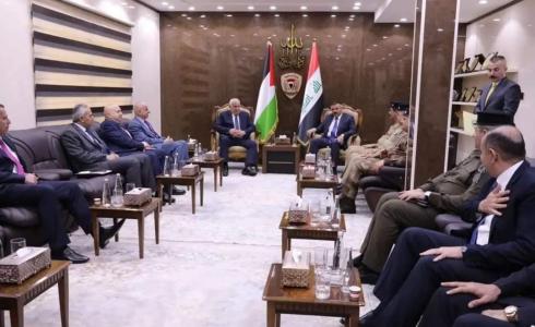جانب من لقاء وزير الداخلية مع نظيره العراقي