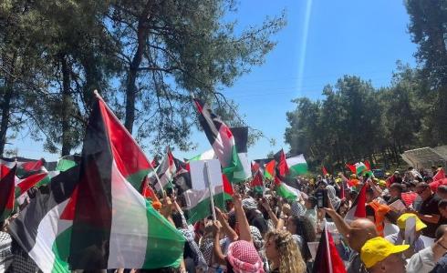 الآلاف يحيون ذكرى النكبة في قرية اللجون الفلسطينية المهجرة
