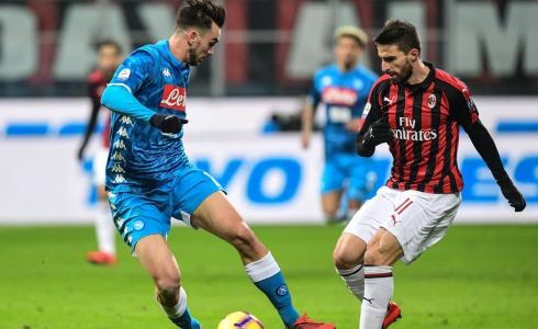 معلق مباراة ميلان ونابولي اليوم في دوري أبطال أوروبا