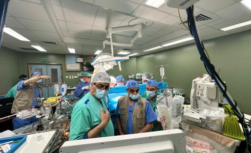 غزة:وفد "PAMA" الطبي يختتم جولته بإجراء سلسلة عمليات قلبية نوعية