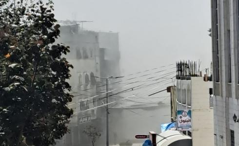 لحظة قصف منزل في بيت لاهيا شمال قطاع غزة