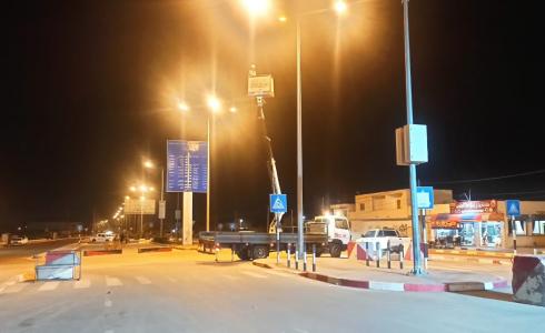 شركة كهرباء غزة تنجز مشروع إنارة
