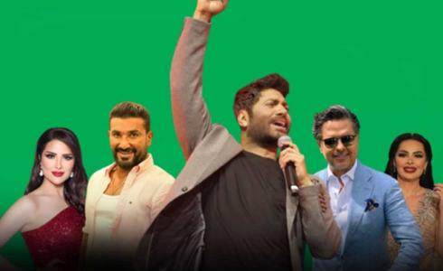 النجوم المشاركين في افتتاحية زفاف ولي العهد