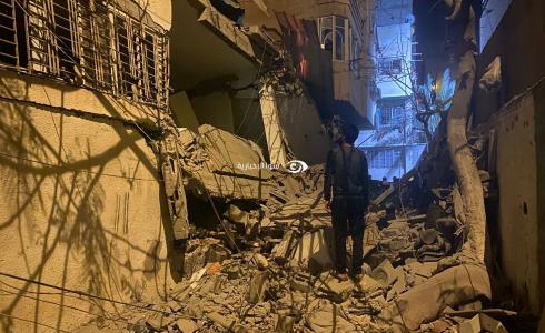الاحتلال يستهدف منزلًا وسط مدينة غزة