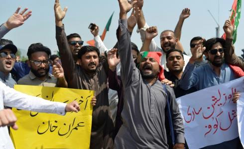 احتجاجات في باكستان