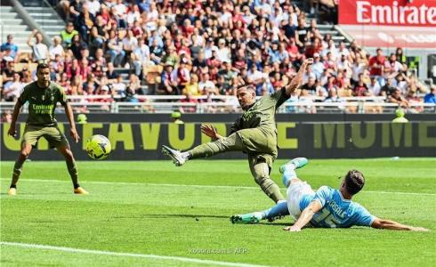 نتيجة مباراة ميلان ضد لاتسيو