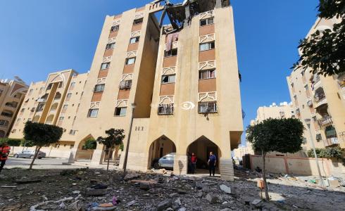 أثار القصف على غزة - صورة أرشيفية