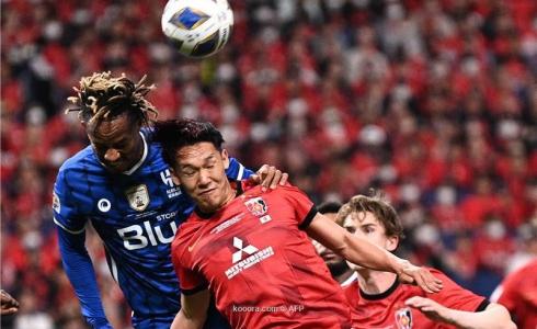 من مباراة الهلال واوراوا اليوم