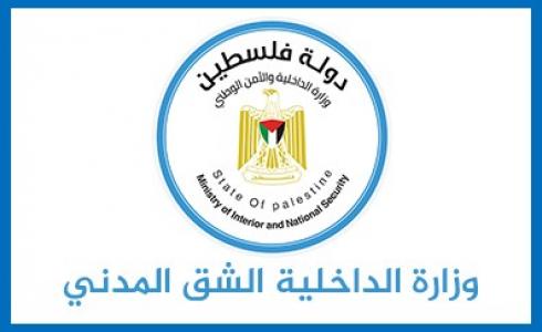 وزارة الداخلية في غزة الشق المدني
