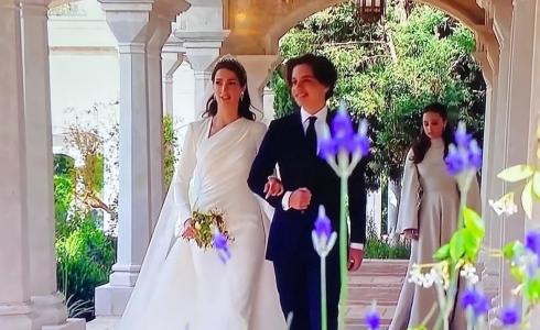 حفل زفاف الأمير حسين.. ما سبب دخول الأميرة رجوة مع الأمير هاشم؟