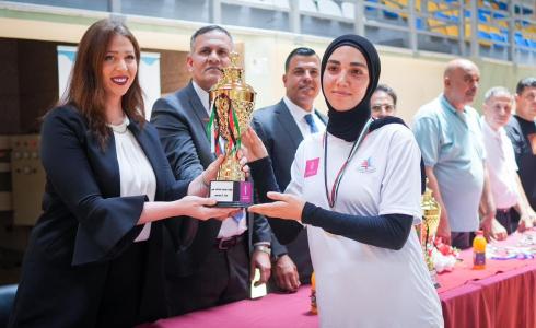 من تكريم  بطولة فلسطين الأولى للتجديف داخل الصالات على جهاز "الأرجوميتر"