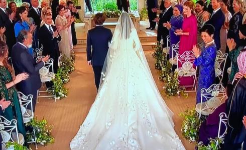 كم سعر فستان رجوة آل سيف في حفل زفاف أمير الأردن-فستان زفاف الأميرة رجوة