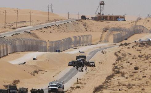 من مكان إطلاق النار قرب الحدود المصرية