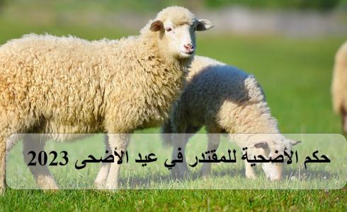 حكم الأضحية للمقتدر في عيد الأضحى 2023