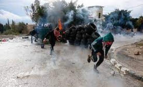 إصابات بالاختناق خلال مواجهات مع الاحتلال في الرام شمال القدس