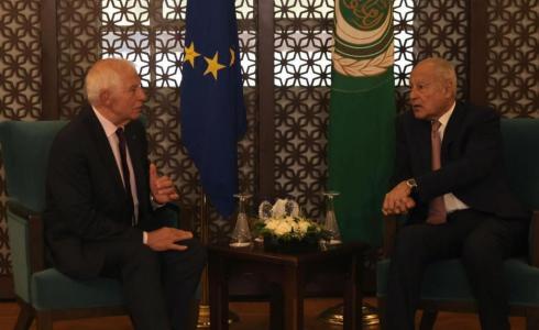 أحمد أبو الغيط مع جوزيب بوريل