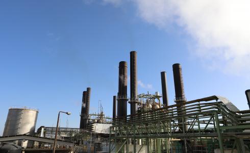 محطة الكهرباء في غزة