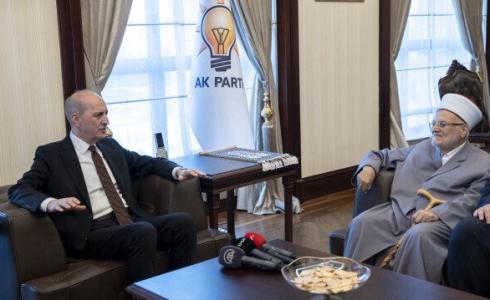عكرمة صبري يزور نائب رئيس "العدالة والتنمية" التركي