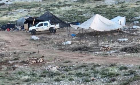 مستوطنون يقيمون بؤرة استيطانية على أراضي صفا شمال غرب رام الله