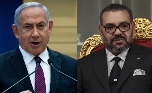 العاهل المغربي محمد السادس وبنيامين نتنياهو