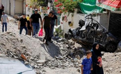 الأشغال تعلن مستجدات إزالة الركام من جنين / صورة من مخيم جنين