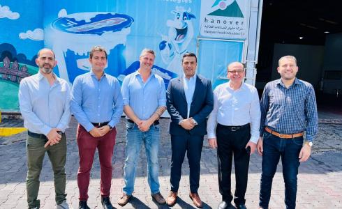 وفد من قطاع المشاريع بالإتحاد الاوروبي يزور مصنع "هانوفر" في غزة