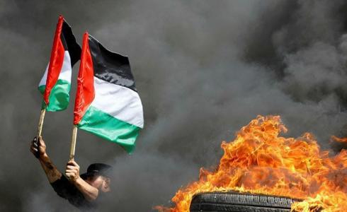 الشباب الثائر على حدود قطاع غزة - أرشيف