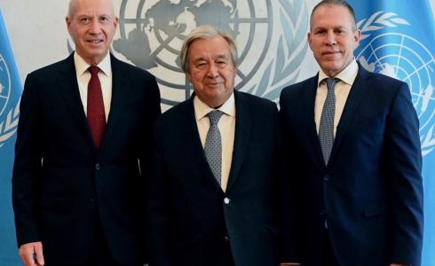 غالانت يناقش مع غوتيريش ملف الإسرائيليين المفقودين في غزة