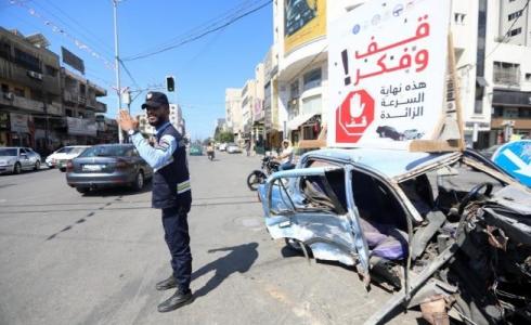 حوادث السير في غزة - تعبيرية