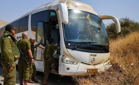 حافلة إسرائيلية تعرضت لإطلاق نار - أرشيف