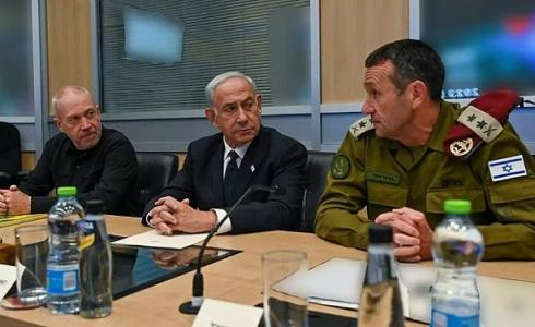 هليفي ونتنياهو وغالانت، أمس (مكتب الصحافة الحكومي)