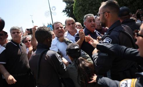 مواجهات بين أعضاء كنيست عرب والشرطة الإسرائيلية