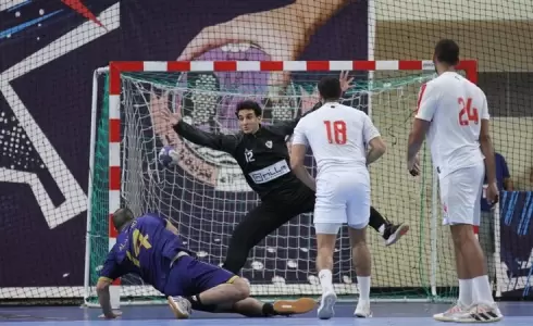 مباراة الزمالك ضد مضر السعودي في البطولة العربية لكرة اليد