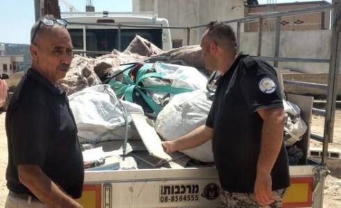 "جودة البيئة" ترجع شاحنة إسرائيلية محملة بالنفايات الصلبة المهربة