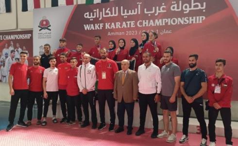 فلسطين تحصد 25 ميدالية في بطولة غرب آسيا للكاراتيه