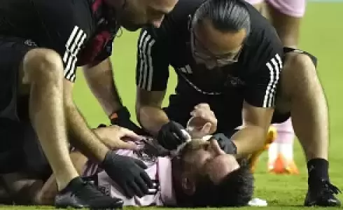 إصابة ميسي مع انتر ميايمي الأمريكي