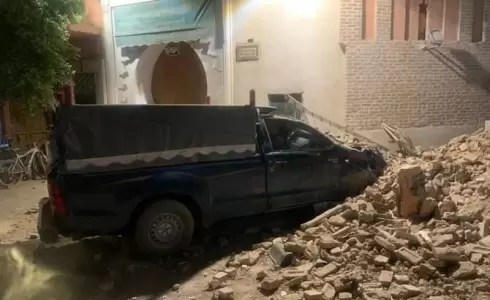 من الآثار الأولية لزلزال المغرب