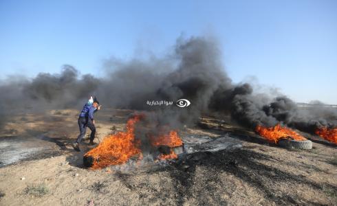 مواجهات على حدود مع غزة