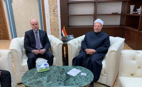 محمود الهباش مع مفتي الديار المصرية