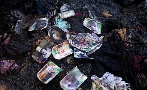 صورة محترقة في منزل عائلة دوابشة بعد اقتراف الجريمة